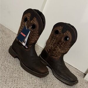 Durango Dark Brown Leather Cowboy Boots